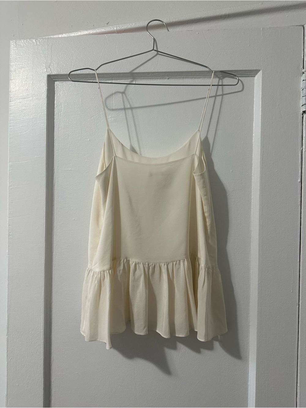 Club Monaco Silk Péplum Camisole